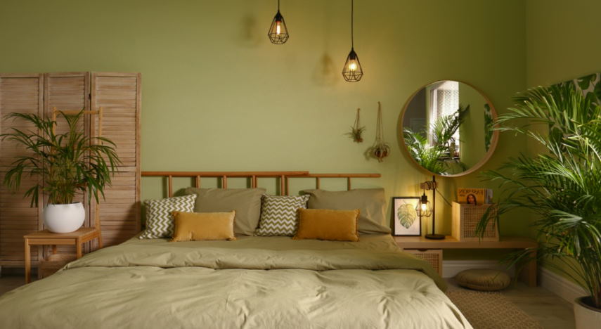 designing a gorgeous green bedroom